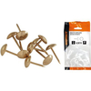 Bulletta tappezziere self workit - Acciaio ottonato mm 6,5x15 cf=pz 12