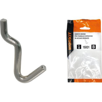 Gancio uncino acciaio self workit - X pannello espositivo crom nâ° 1 mm 15x31 cf=pz 10