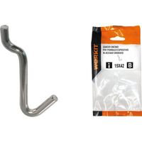 Gancio uncino acciaio self workit - X pannello espositivo crom nâ° 2 mm 15x42 cf=pz 10