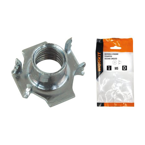 Bussola a ragno self workit - Stampata acciaio zincato m  6 cf=pz 10