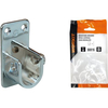 Reggitubo armadio ovale laterale self workit - Zama nichelato tubo mm 30x15 cf=pz 2