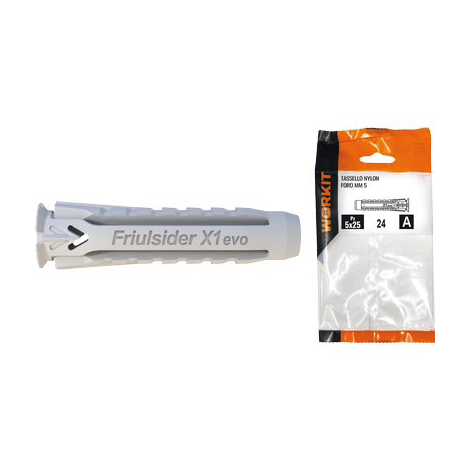 Tassello nylon self workit - Mm 10x50 cf=pz 6