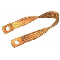 Treccia di massa flessibile in rame 320 mm sezione 25 mm² fori 10,5 mm