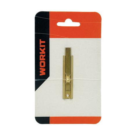 Catenacciolo binario x mobili self workit - Ottone lucido mm 15,5x5 cm 6