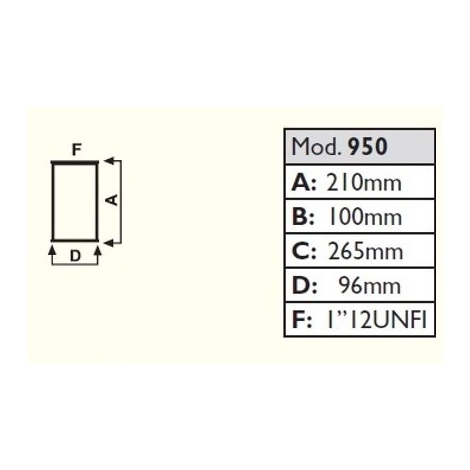 CARTUCCIA RICAMBIO PER MOD.950