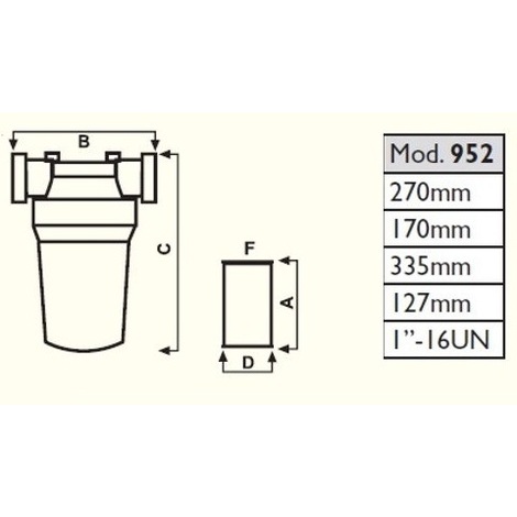 FILTRO SEPARATORE ACQUA/GASOLIO 100LT/MIN