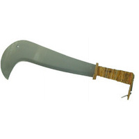 Roncola tipo solito manico cuoio lama inox 415 mm lama inox 18/10