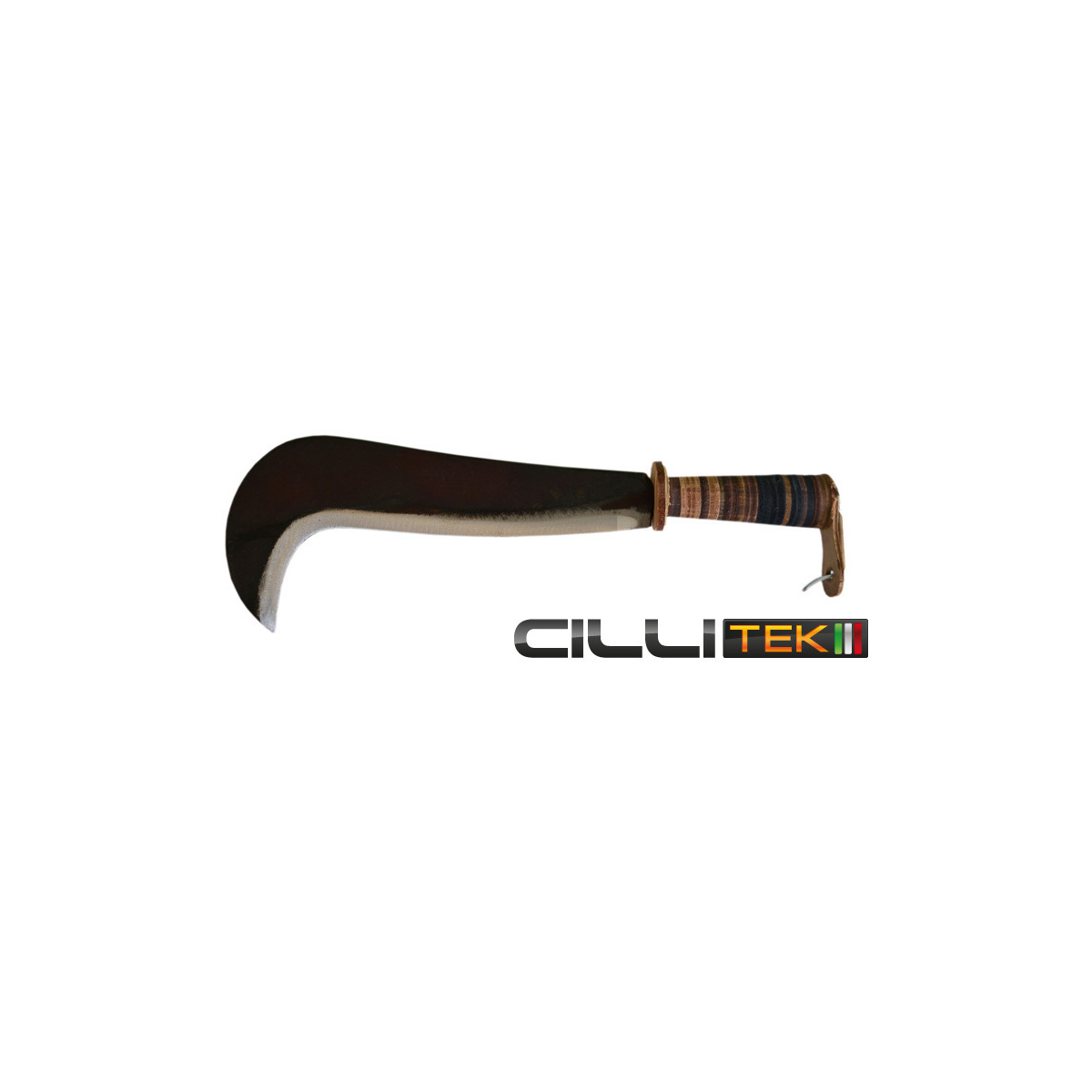 Roncola professionale manico cuoio lama 30 - cillitek - made in italy  9681430