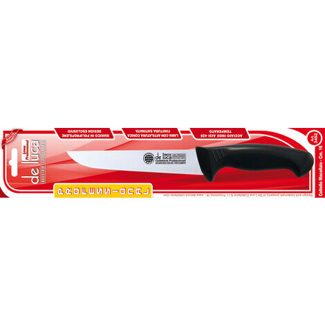 Coltello macellaio lama inox 16 cm manico in plastica