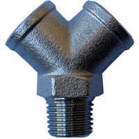 Raccordo a y 3/8'' m.f.f.