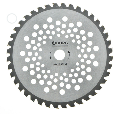 40 denti - d. 255 mm - disco al tungsteno / decespugliatore taglia erba giardino
