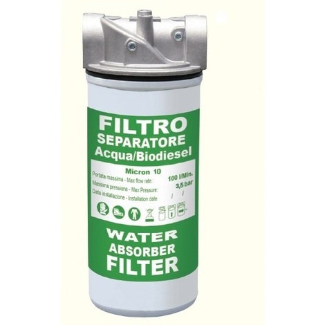 FILTRO SEPARATORE ACQUA/BIODIESEL 70LT/MIN