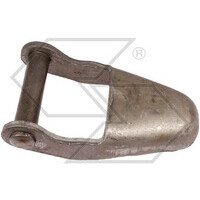 Cerniera con staffa corta tipo sottosopra paripianale