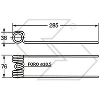 MOLLA X RANGHINATORE BCS D.10
