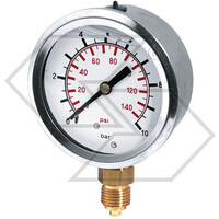 MANOM.GL.ATT.RAD.0-4 D.63 INOX