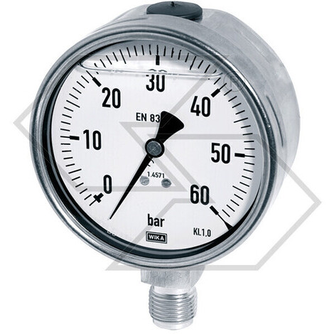 MANOM.GL.ATT.RAD.0-25 D.100 INOX