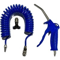 Pistola di gonfiaggio con Cavo spiralato 5 mt e Punta in Metallo da 120 mm