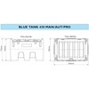 BLUE TANK - CISTERNA LT.430 12V CON ELETTROPOMPA E PISTOLA MANUALE