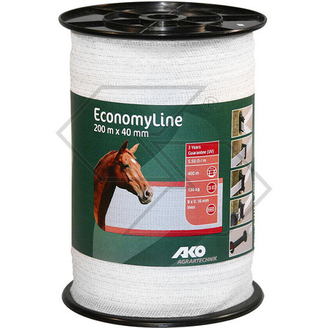 Nastro per recinzioni EconomyLine - 200 m - 40 mm