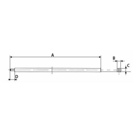 ASSE PORT.25X25 L= 1870