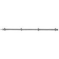 Asta in acciaio inox AISI 304, 4 porta getti x 1200mm