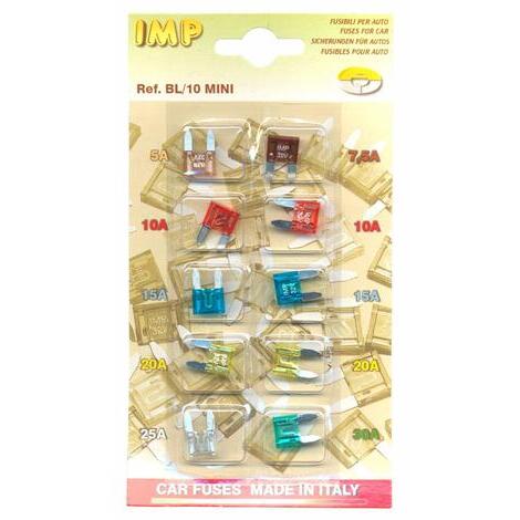 BLISTER 10 MINI FUSE ASSORTIT