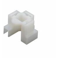 Blocchetto a 3 vie portafemmina per lampade proiettore H4 e R2 (asimmetriche), 20,5x26,7x23 mm.