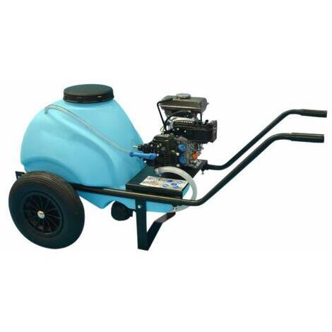 Carrello da 120 litri motore B&S 550,3,5Hp, pompa Comet MC 25, con prestazione 23 l/min 20 bar 3,5 HP. Cilindrata 132 CC