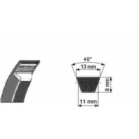 Cinghia trapezoidale in gomma telata tipo A20, sviluppo interno 510mm