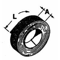 Cinghia bugnata per rotopressa, 3 tele, spessore 6mm circa, larghezza 178mm PREZZO AL METRO