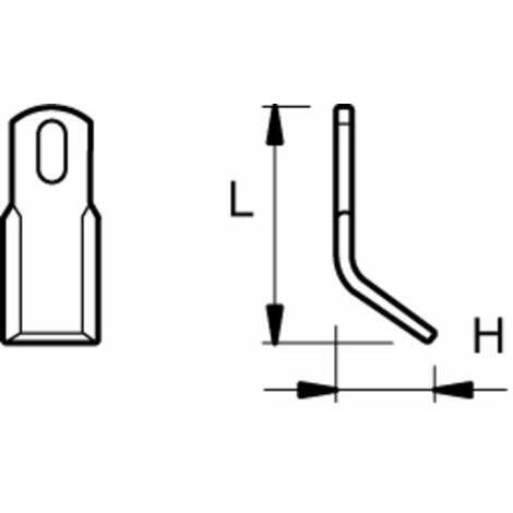 Coltello H=42 L=92 adattabile NOBILI