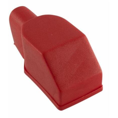 Cappuccio di protezione in pvc rosso per morsetti batteria, 95x43x39,5 mm, 24 gr