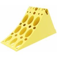 Cuneo fermaruota in plastica a norma DIN 76051, raggio 460, portata 10.000kg