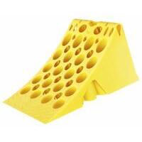 Cuneo fermaruota in plastica a norma DIN 76051, raggio 530, portata 13.000kg