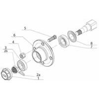 Dado corona e coppiglia, ADR rif. 9RDF18E. Per semiassi art 11666, 11668, 11674, 11678 e 11680