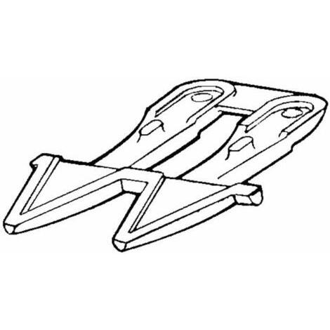 Dente doppio semifitto mulching per falciatrice adattabile a Bcs rif.580.20207, Sep rif. 209065, Bertolini rif.741680, Bedogni rif.60468.