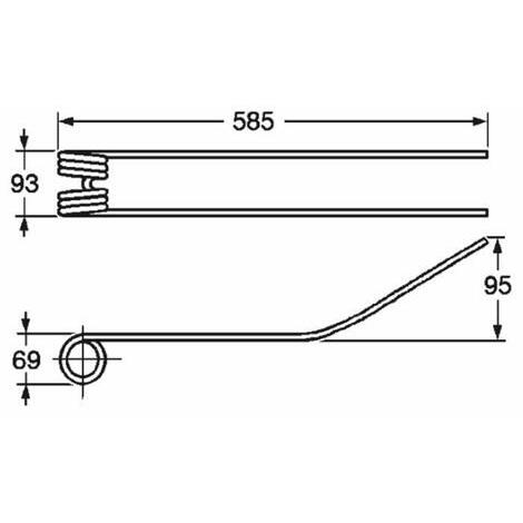 Dente giroandanatore adattabile FAHR rif. 1660.6394