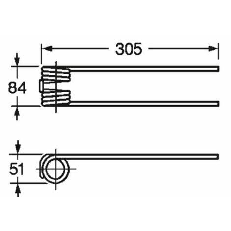 Dente per giroandanatore adattabile a PZ rif. PZ315