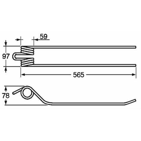 Dente per giroandanatore adattabile a STOLL rif. 0654340