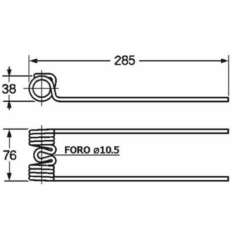 Dente per ranghinatore adattabile a FONTANESI