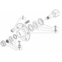 Disco a 5 fori M16x1,5, ADR rif. 61L5IA001. Per semiasse art. 11686