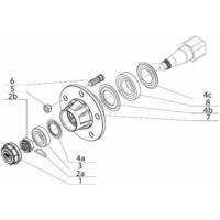 Disco a 5 fori M16x1,5, ADR rif. 61L5JA001. Per assale e semiasse art.11687, 11688