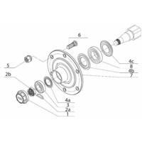Disco a 6 fori M18x1,5, ADR rif. 61L6JA001. Per semiasse art. 11690