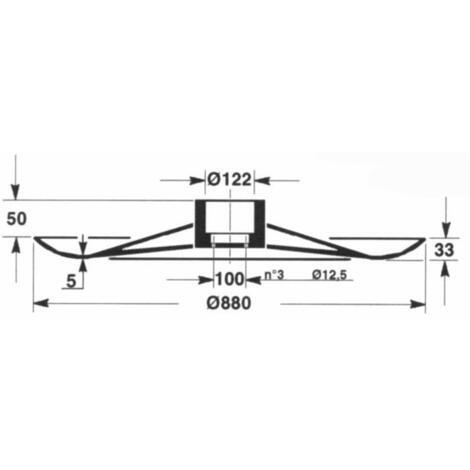 Disco folle  880mm adattabile Fella rif. 101195, 475299, 478847