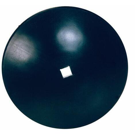 Disco frangizolle liscio diametro 660 mm con foro quadrato da 41 mm e spessore 6 mm.
