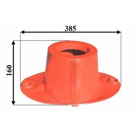 Disco con campana per falciatrice rotativa adattabile a Fort-Morra rif. 56200700,  esterno 385mm, larghezza 270mm.