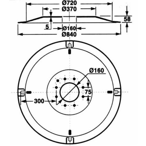 Disco portalama  840mm adattabile a Galfr modello 185