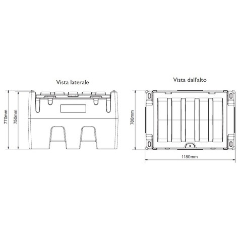 DIESEL TANK CISTERNA TRASPORTO DIESEL/BIODIESEL DA 430LT 12V PER ELETTROPOMPA 40lT/min