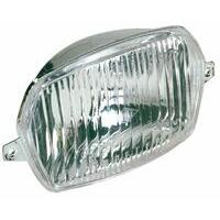 Proiettore 138,5x84mm con due attacchi, Luce abbagliante e anabbagliante, lampadine non incluse