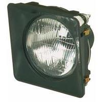 Proiettore asimmetrico 152x152mm dx e sx, Luci abbaglianti e anabbaglianti, Lampadina non inclusa